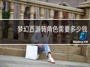 梦幻西游转角色需要多少钱