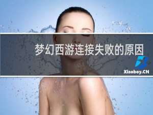 梦幻西游连接失败的原因