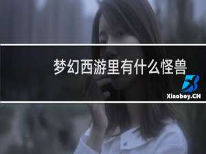 梦幻西游里有什么怪兽