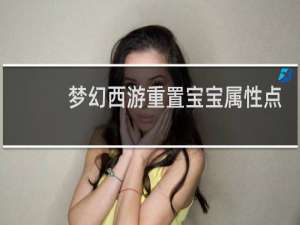 梦幻西游重置宝宝属性点