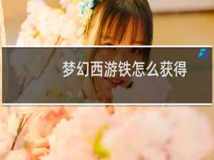 梦幻西游铁怎么获得