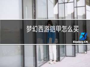 梦幻西游铠甲怎么买