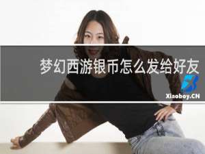 梦幻西游银币怎么发给好友