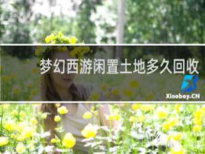 梦幻西游闲置土地多久回收