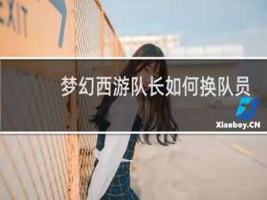 梦幻西游队长如何换队员