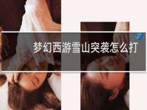 梦幻西游雪山突袭怎么打