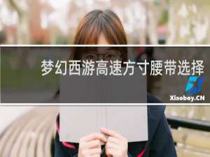 梦幻西游高速方寸腰带选择