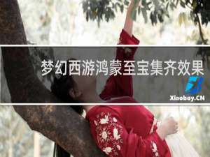 梦幻西游鸿蒙至宝集齐效果