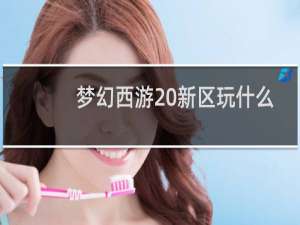 梦幻西游 新区玩什么