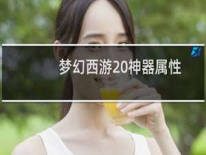 梦幻西游 神器属性