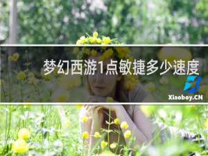 梦幻西游1点敏捷多少速度