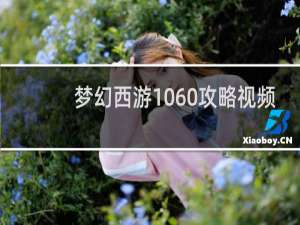 梦幻西游1060攻略视频