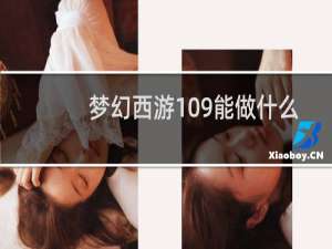 梦幻西游109能做什么
