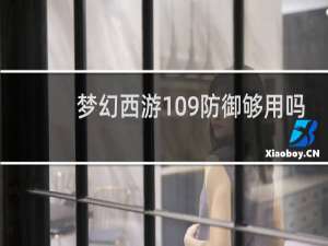 梦幻西游109防御够用吗