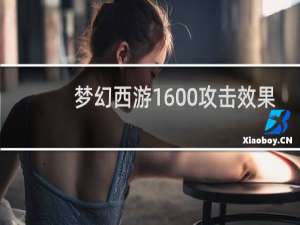 梦幻西游1600攻击效果