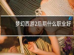 梦幻西游2后期什么职业好