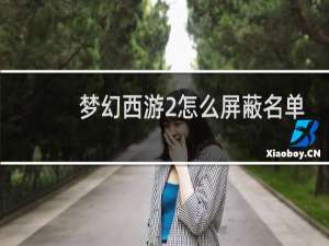 梦幻西游2怎么屏蔽名单