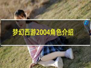 梦幻西游2004角色介绍