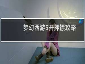 梦幻西游5开押镖攻略