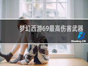 梦幻西游69最高伤害武器