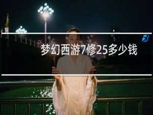 梦幻西游7修25多少钱