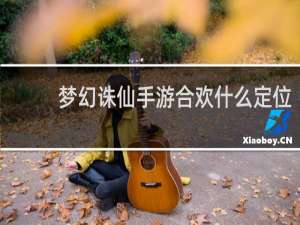 梦幻诛仙手游合欢什么定位