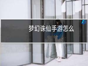 梦幻诛仙手游怎么_
