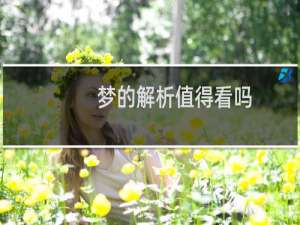 梦的解析值得看吗