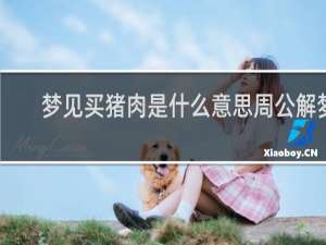 梦见买猪肉是什么意思周公解梦
