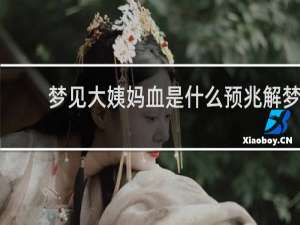 梦见大姨妈血是什么预兆解梦
