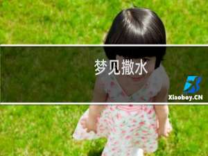 梦见撒水（梦见撒尿）
