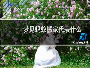 梦见蚂蚁搬家代表什么