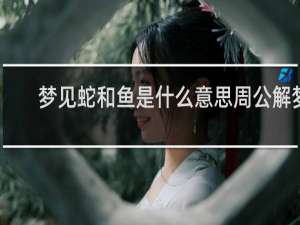 梦见蛇和鱼是什么意思周公解梦