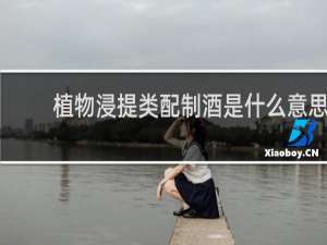 植物浸提类配制酒是什么意思