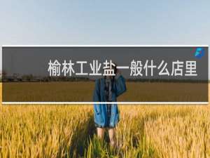 榆林工业盐一般什么店里有卖