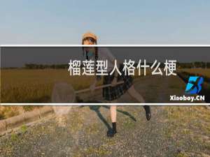 榴莲型人格什么梗