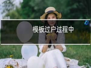 模板过户过程中，出现模板无法导入