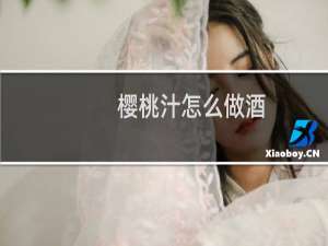 樱桃汁怎么做酒（樱桃汁怎么洗掉）