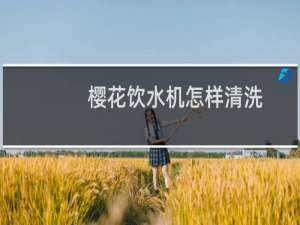 樱花饮水机怎样清洗