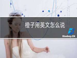 橙子用英文怎么说