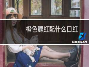 橙色腮红配什么口红