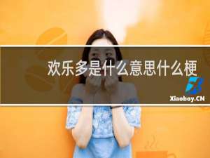 欢乐多是什么意思什么梗