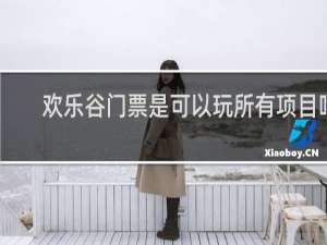 欢乐谷门票是可以玩所有项目吗