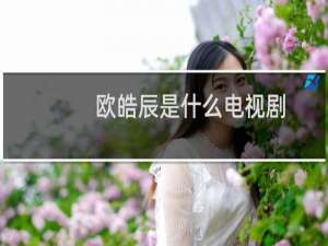 欧皓辰是什么电视剧