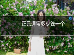 正元通宝多少钱一个