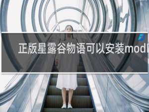 正版星露谷物语可以安装mod吗