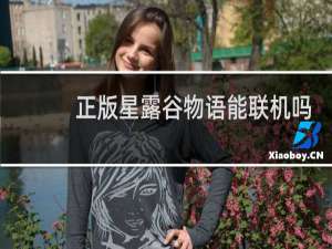 正版星露谷物语能联机吗