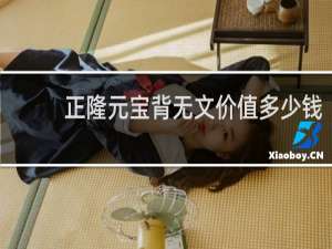 正隆元宝背无文价值多少钱