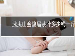 武夷山金骏眉茶叶多少钱一斤