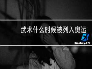 武术什么时候被列入奥运会